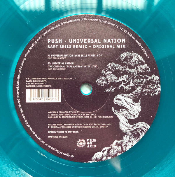 Push : Universal Nation (Bart Skils Remix + Original Mix) (12", Tra)
