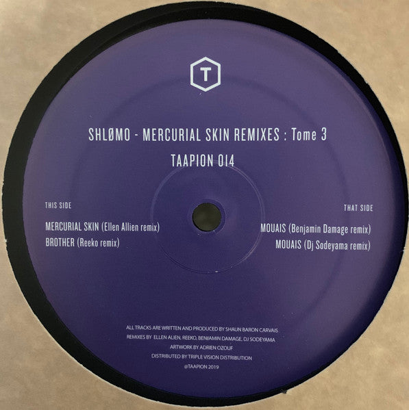 Shlømo : Mercurial Skin Remixes: Tome III (12")