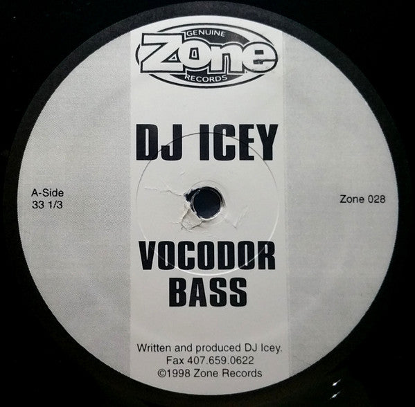 DJ Icey : Vocodor Bass / Department 3 (12")