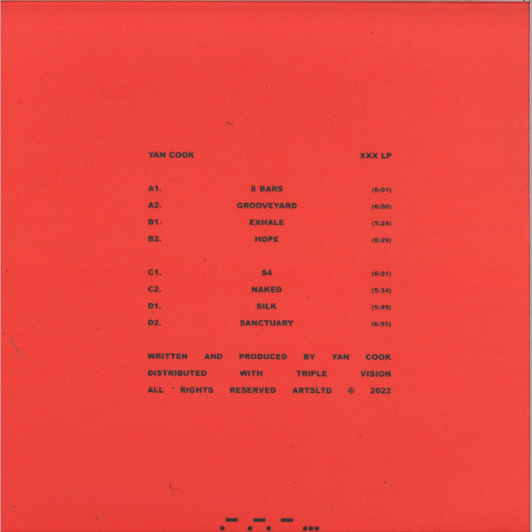 Yan Cook : XXX LP (2xLP, Album, Red)
