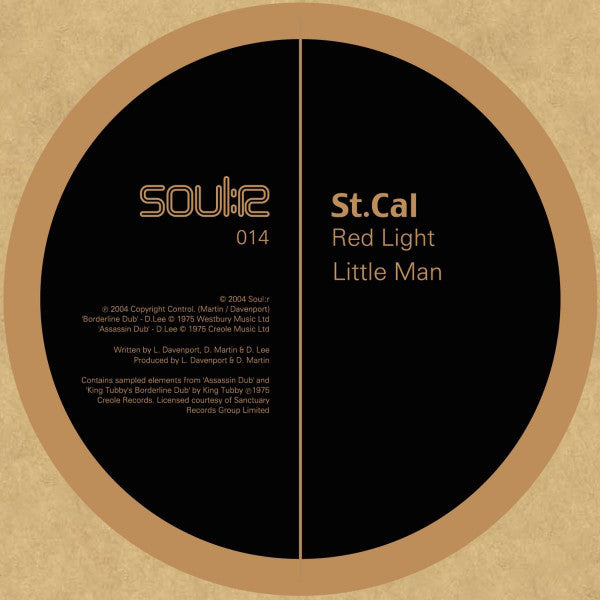 St.Cal : Red Light / Little Man (12", RP)