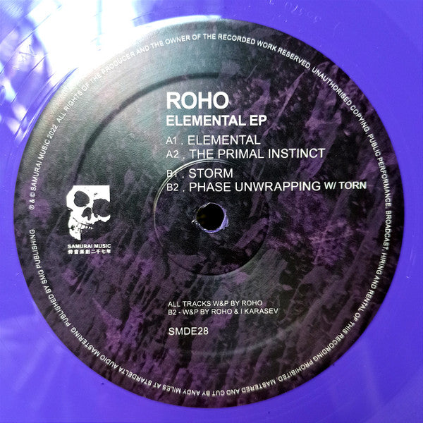 Roho (2) : Elemental (12", EP, Ltd, Pur)