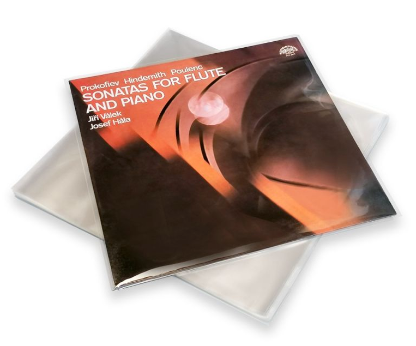 Funda Exterior Plástico Tipo Cristal 12" (Pack 50 Unidades)