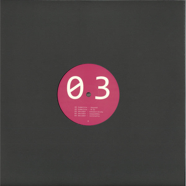 Kamelia Parvanova / Decoder (9) : AMTK+003 (12")