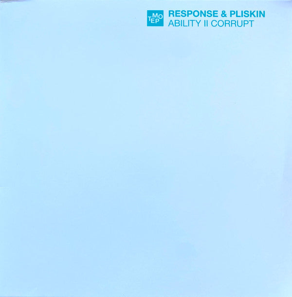 Response & Pliskin : Ability II Corrupt (3x12", Album, Cle)