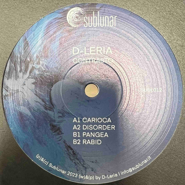 D-Leria : Contrasto (12", EP)