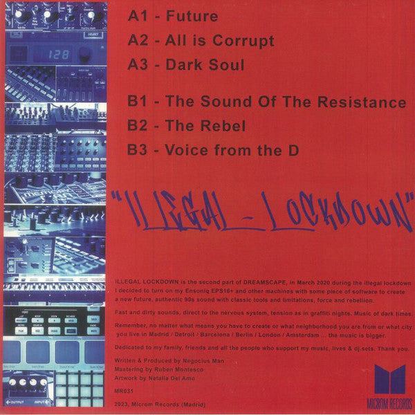 Negocius Man : Illegal Lockdown (12", MiniAlbum, EP + File, AAC, AIFF, ALAC, FLAC, )