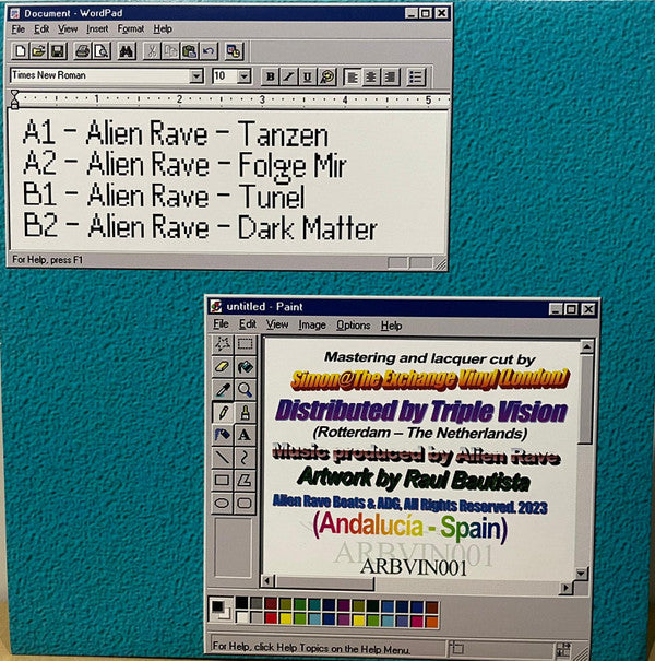 Alien Rave : Alien Rave (12", EP, Ltd)