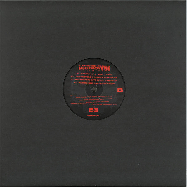 Destroyers (5) : Death Race EP (12", EP, Ltd)