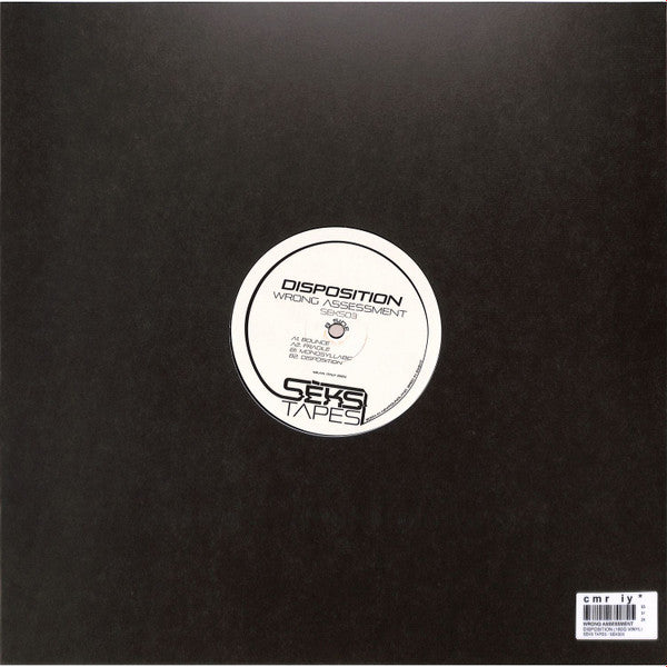 Wrong Assessment : Disposition (12", (18)
