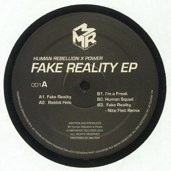 Human Rebellion X Power mmr : Fake Reality EP  (12", EP)