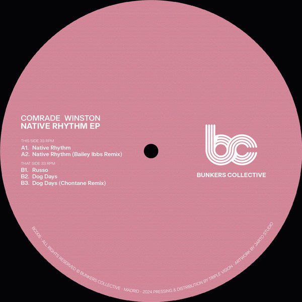 Comrade Winston : Native Rhythm EP (12", EP)
