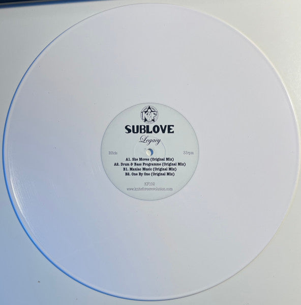 Sub Love : Legacy (12", EP, Ltd, RM, RP, Whi)