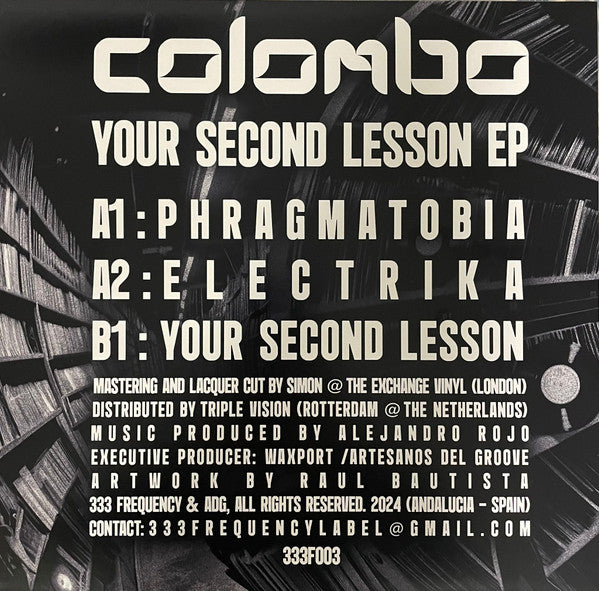 Colombo (3) : Your Second Lesson (12", EP, Ltd, Pri)