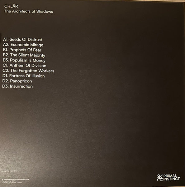 Chlär : The Architects of Shadows (2x12", Album)