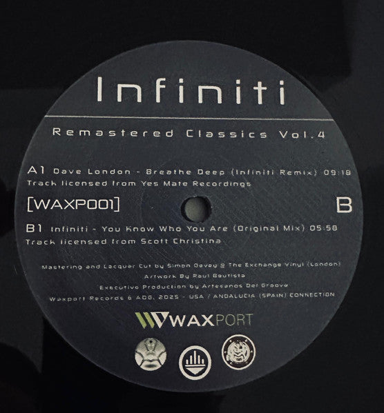 DJ Infiniti : Remastered Classics Vol.4 (12", 180)