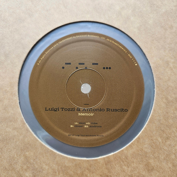 Luigi Tozzi & Antonio Ruscito : Memoir (12", Sil)