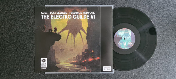G303, Dust Devices, Feedback Network : The Electro Guilde VI (12", EP, Ltd, Wit)