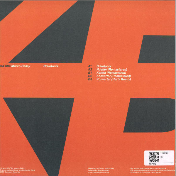 Marco Bailey : Drivetonik EP (12", EP)