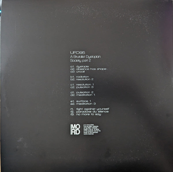UFO95 : A Brutalist Dystopian Society - Part 2 (3x12", Album)