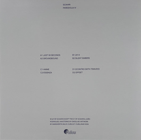 Sciahri : Pareidolia IV (2x12")