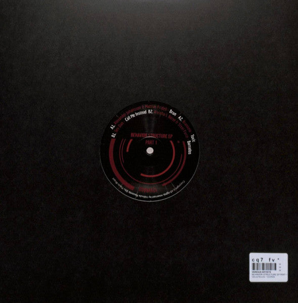 Alexander Johansson & Mattias Fridell, Brankelo, Sev Dah, Alvinho L Noise, Steel Force : Behavior Structure EP Part 1 (12", EP)