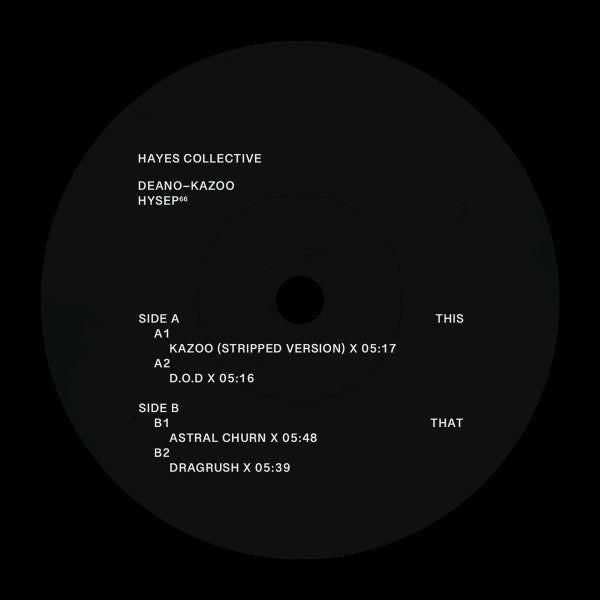 Deano (17) : Kazoo (12", EP)