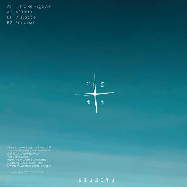 CUT : Rigetto 01 (12", EP)