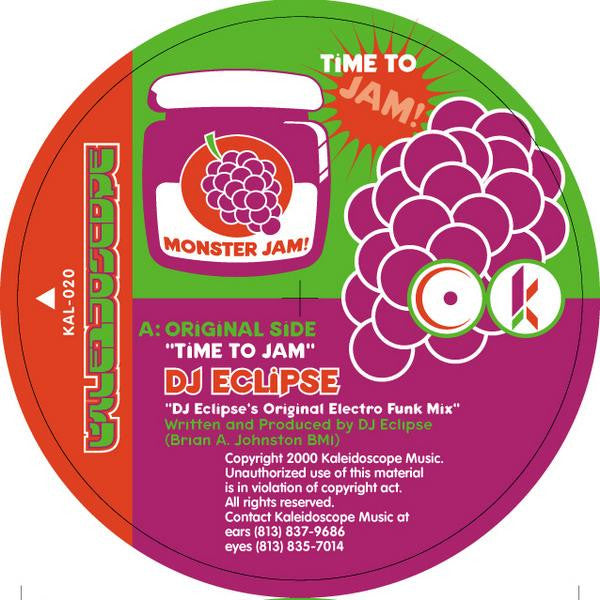 DJ Eclipse : Time To Jam (12")