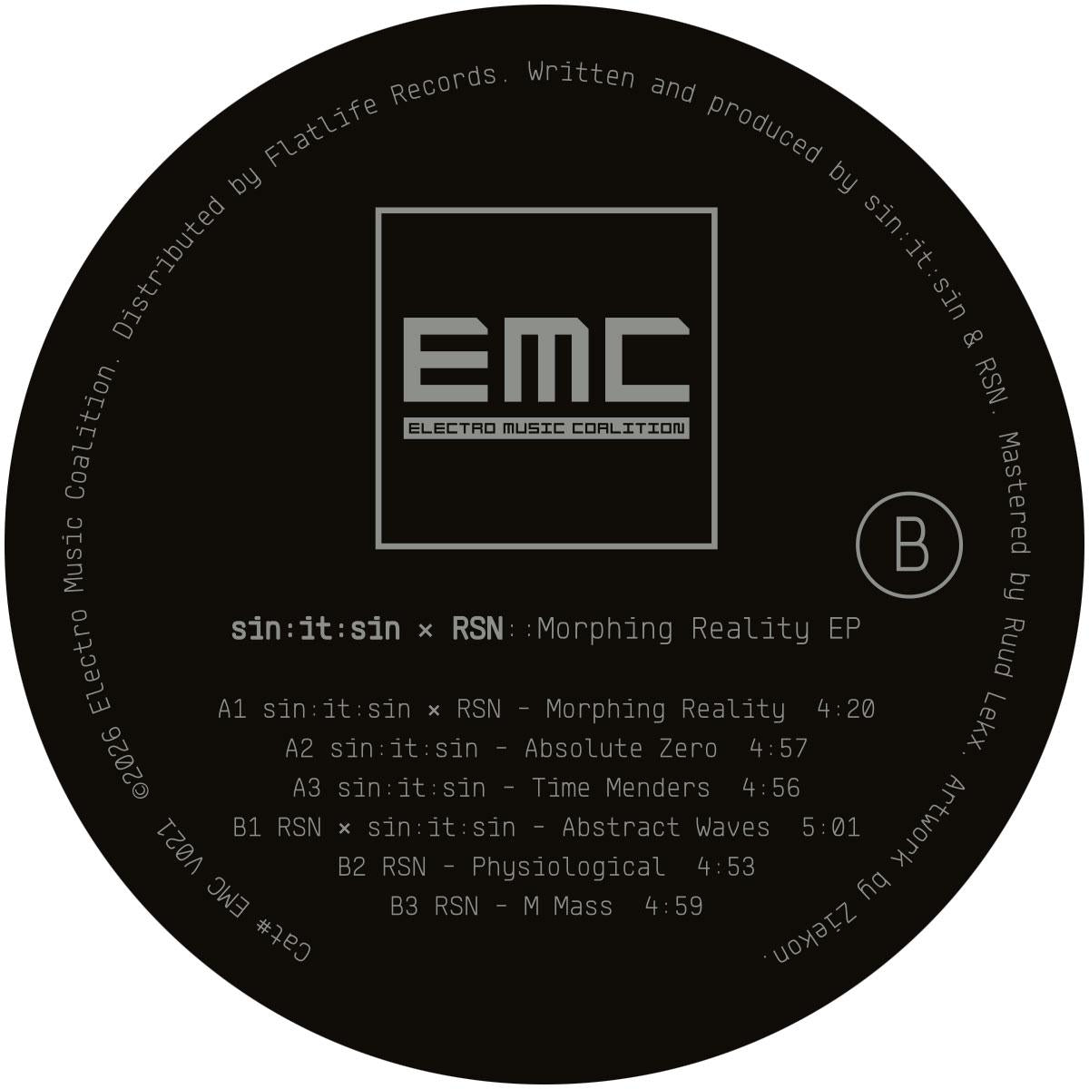 sin:it:sin x RSN  - Morphing Reality EP (12") (Mint (M))