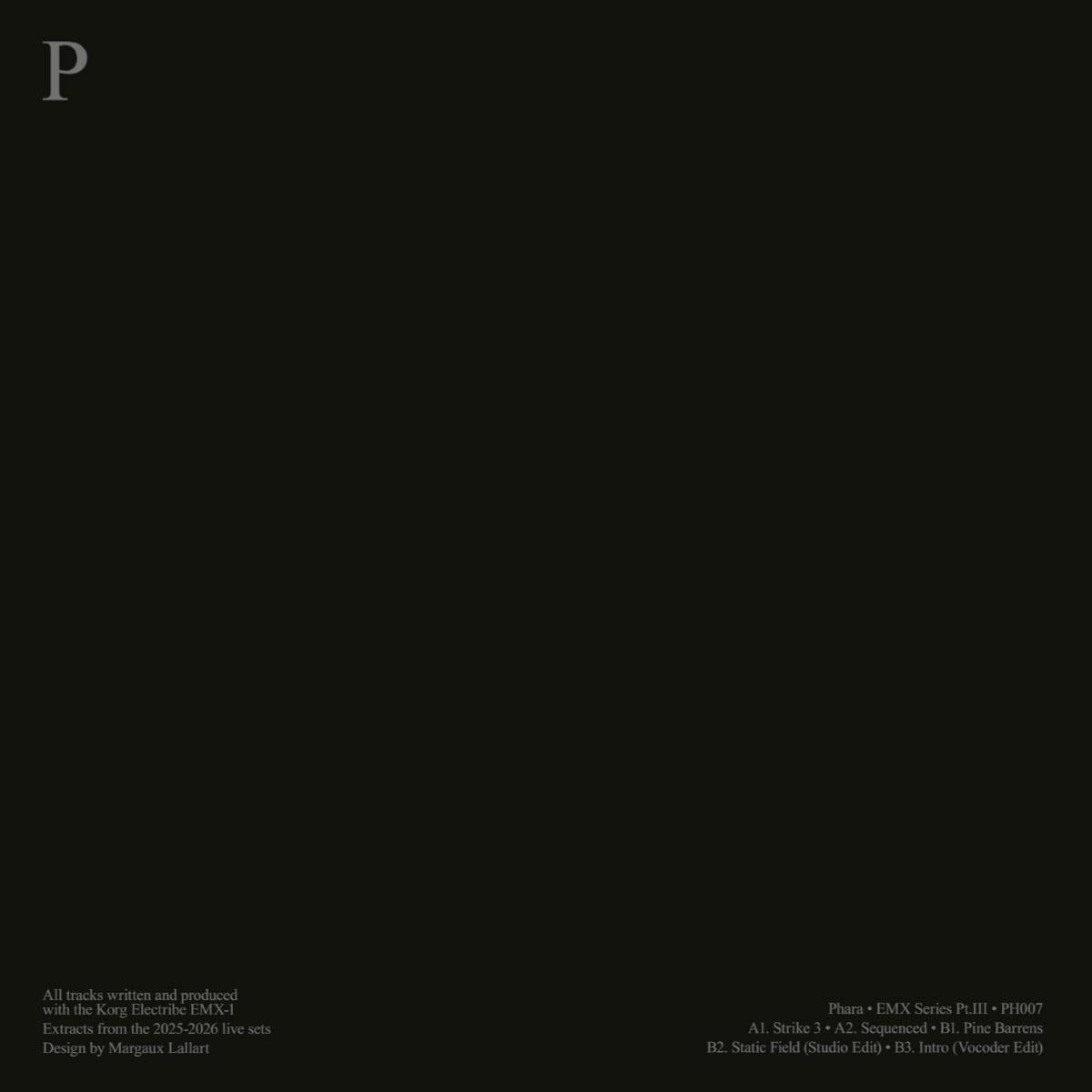 Phara - The EMX SERIES Pt. III (12") (Mint (M))